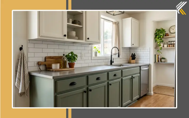 Affordable kitchen cupboard facelift on a budget