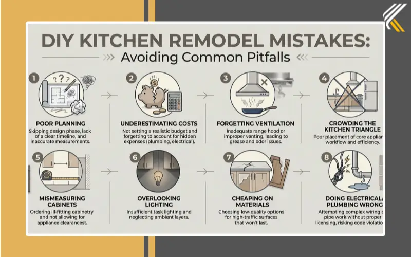 DIY kitchen remodel mistakes and lessons learned