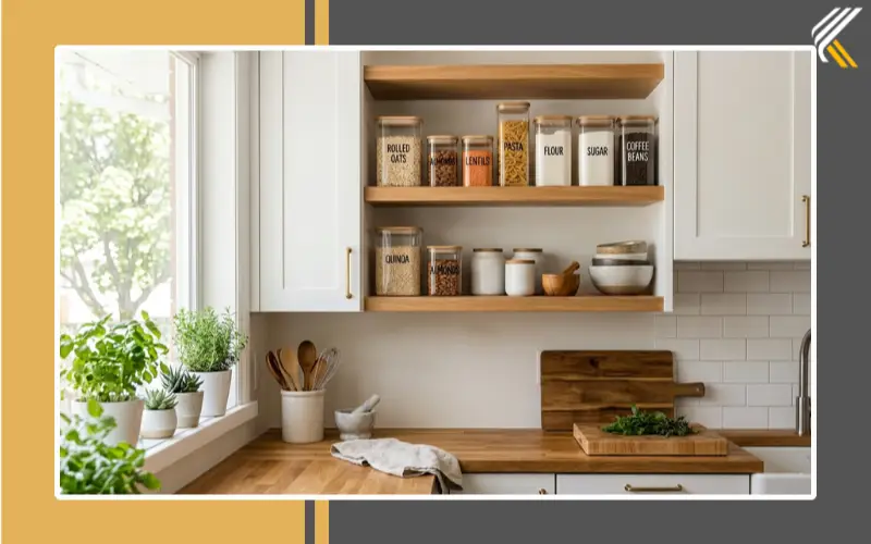 Clean dry kitchen cabinets free from mold and moisture damage
