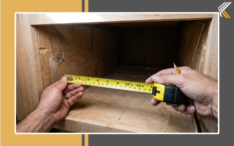 Measuring deep kitchen cabinet for DIY pull out shelves