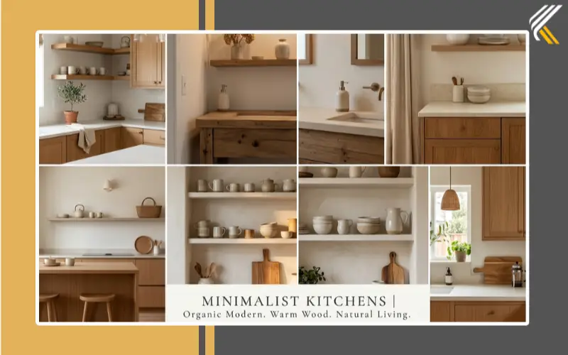 Minimalist kitchen styling ideas with warm neutral decor