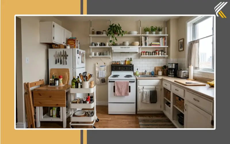 Renter-friendly space-saving kitchen furniture ideas