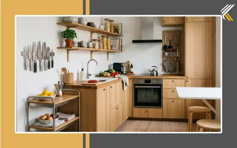 Space-saving storage ideas for small apartment kitchens