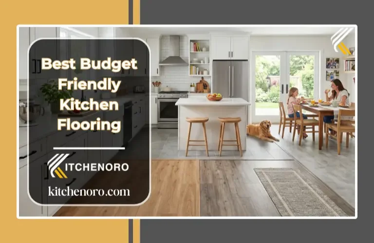 Best budget-friendly kitchen flooring options in a modern kitchen