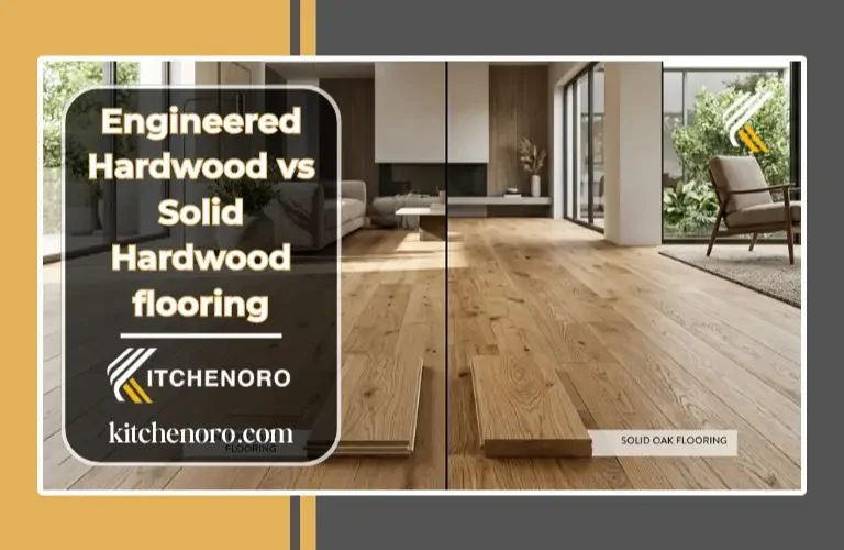 Engineered hardwood vs solid hardwood flooring comparison in a modern home