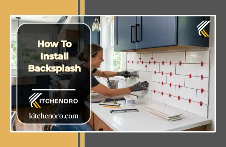 -How to install backsplash in a modern kitchen using subway tile