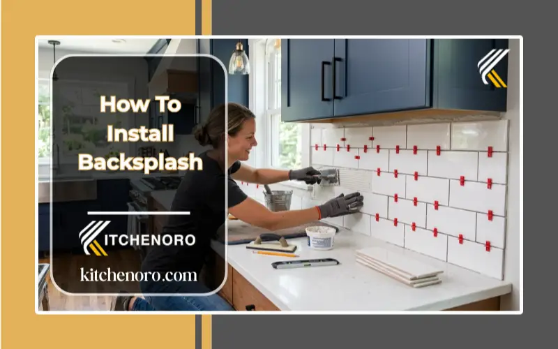 -How to install backsplash in a modern kitchen using subway tile