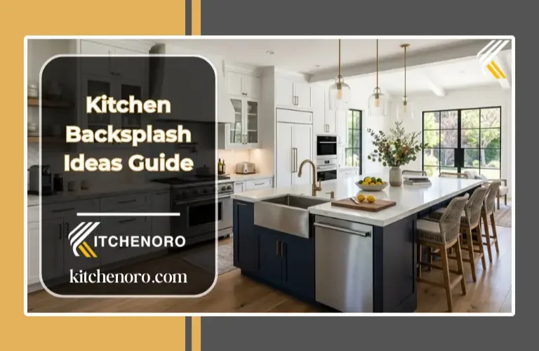 Modern kitchen backsplash ideas with white cabinets and quartz countertops
