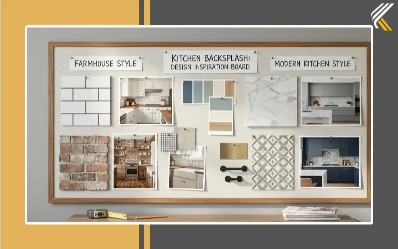 Different kitchen backsplash design styles and tile patterns
