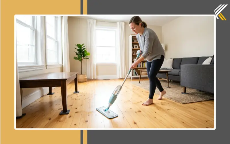 Cleaning and maintaining refinished pine floors