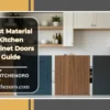 Comparison of wood, MDF, laminate, and veneer kitchen cabinet doors