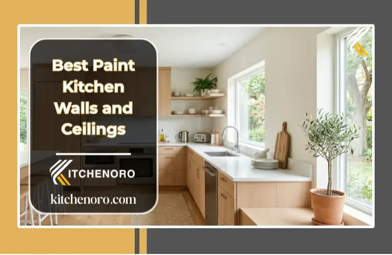 Best paint finish for kitchen walls and ceilings in a bright modern kitchen
