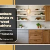 Laminate cabinets vs wood cabinets in a modern kitchen